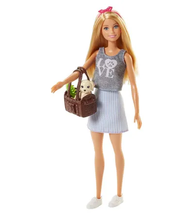 MATTEL Igračka Barbie lutkica sa psićem na pikniku FPR48