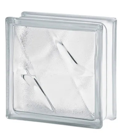 SEVES GLASS BLOCK Prizma staklena 19x19cm CLEAR STELLA 1919/8 SGB
