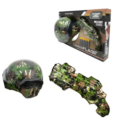 MASTER Igračka pištolj i šljem sa mecima Army 960A