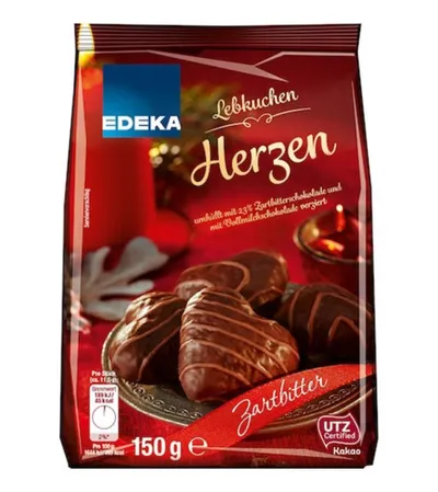 EDEKA Medeno srce preliveno mliječnom čokoladom 150g