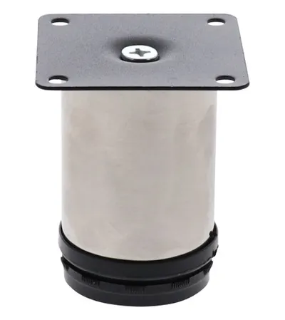 TOPCENT Nogica za namještaj 120mm krom FE.5080