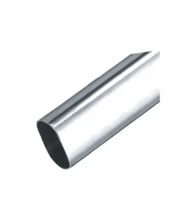 TOPCENT Šipka za ormar ovalna 30x15x0,7x3000mm krom BA.2735