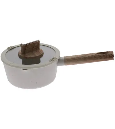 BAKERS SECRET Posuda aluminijska za soseve sa poklopcem 20 cm krem BS11434