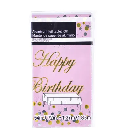 MASTER Stolnjak ukrasni 1.37x1.83m Happy Birthday 251795