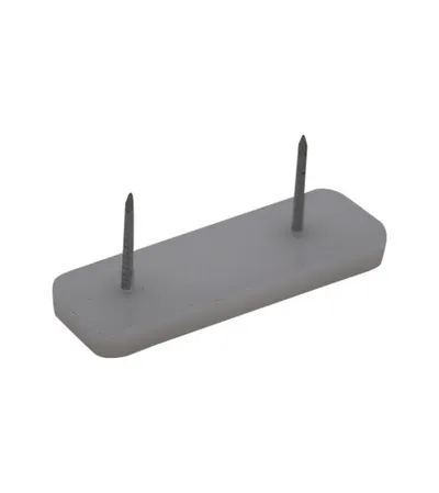 TOPCENT Stopica PVC s ekserom 10/1 fi45x16-1.4x15mm PVC bijeli GL.1291