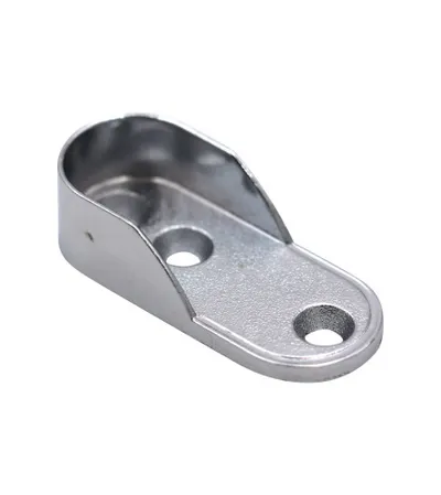 TOPCENT Držač šipke za ormar ovalni 16mm 4/1 krom BA.2690