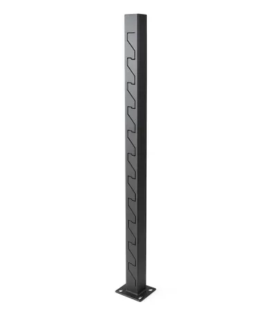 MASTER Kolac za ogradu 60x60x1,5mm 150cm dupli sivi