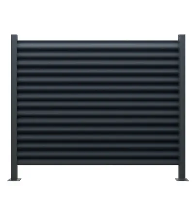 MASTER Kolac za ogradu 60x60x1,5mm 150cm lijevi sivi