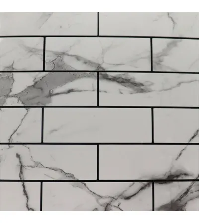 MASTER Naljepnica za zid PVC 30x30cm mramor bijela cigle HE-01 251894