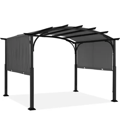 MASTER Pergola 3x3.6m siva GH-LB-01 sa zakrivljenim krovom GREY-GH-GY-01