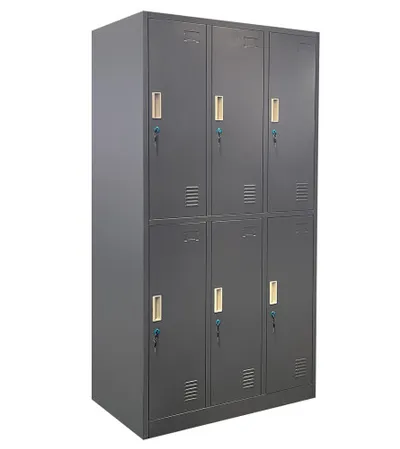 MASTER Ormar metalni 6 vrata 180x900x45cm sivi HDG-06-RAL7016