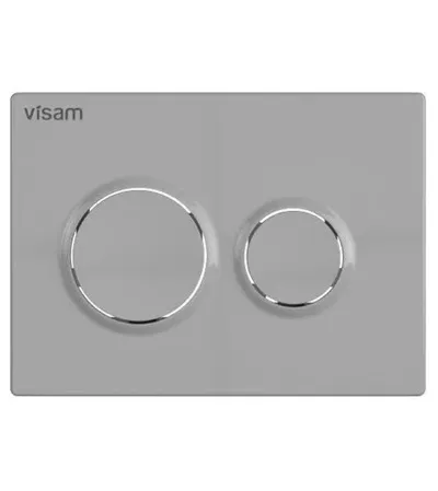VISAM Ploča za vodokotlić SLIM 80 mat chrome OLIMPOS 230-001