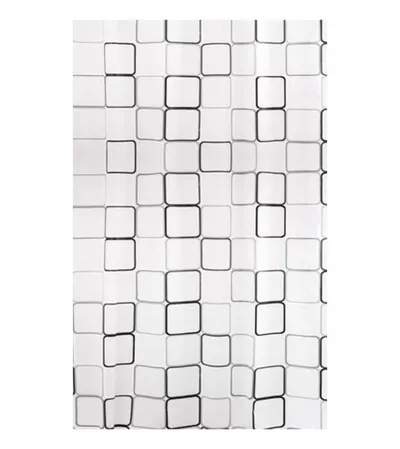 BISK Paravan za tuš 180x200cm MALTA 2 crno-bijeli 06894
