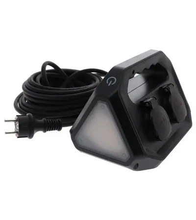 MASTER Kabal produžni 15m 4-izlaza IP44 sa led svjetlom GES-327