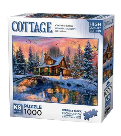 KS GAMES Igračka puzzle KOLIBA U ŠUMI 1000 dijelova 20720