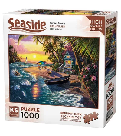 KS GAMES Igračka puzzle ZALAZAK SUNCA NA PLAŽI 1000 dijelova 20798