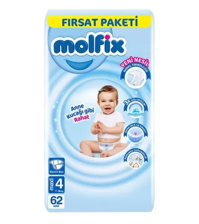 MOLFIX Pelene Maxi 4 (7-14kg) 62 kom
