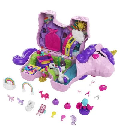MATTEL Igračka Unicorn Polly Pocket sa iznenađenjima