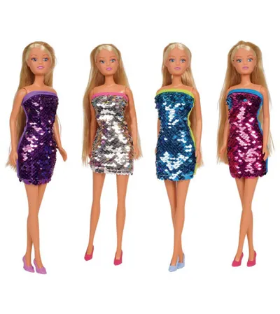 MATTEL Igračka lutka Steffi u sjajnoj haljini Love Swap