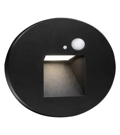 MASTER Lampa za stepenice sa senzorom 3W 4000K SGS R80SQ crna
