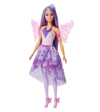 MATTEL Igračka lutka BARBIE FANTASY 2u1 VILA I SIRENA JCP74