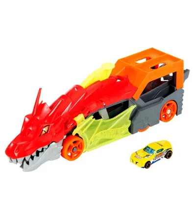 MATTEL Igračka autići i zmaj koji ispaljuje autiće HOT WHEELS GTK42