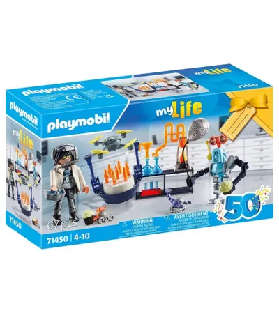PLAYMOBIL Igračka naučnici sa robotima City Life 71450
