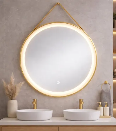 MASTER Ogledalo okruglo LED fi60cm sa zakačkom 260776 zlatno