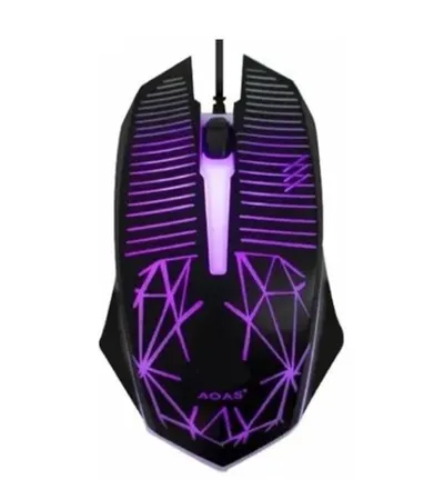 AOAS Miš gaming sa svjetlima V06 crni 260967