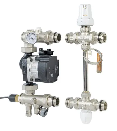 ICMA Modul mješajući 1" s troputim ventilom i termo glavom M055