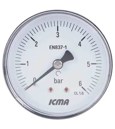 ICMA Manometar 1/4" 63mm 0-6 bara 243