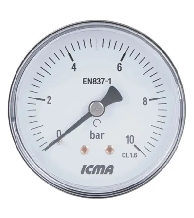 ICMA Manometar 1/4" 63mm 0-10 bara 243