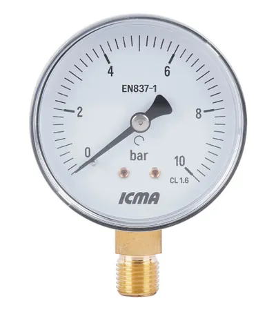 ICMA Manometar kutni 1/4" 63mm 0-10 bara 244