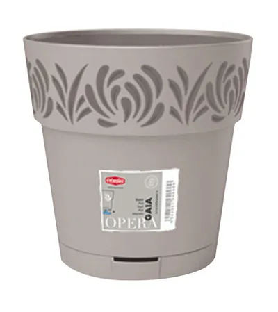 STEFANPLAST Saksija GAIA 20x19cm 88413 bež-siva