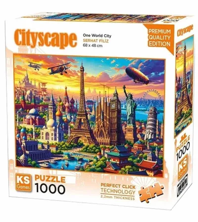 KS GAMES Igračka puzzle svjetski gradovi 1000 dijelova 20854