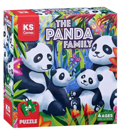 KS GAMES Igračka puzzle Porodica pandi 24 dijela PRS32706