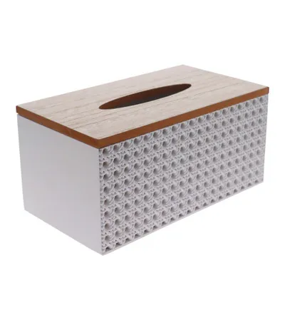 MASTER Kutija za maramice MDF 24x13x11,5cm 25AB1288 bijela