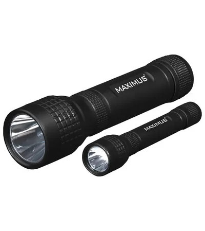 MAXIMUS Lampe baterijske 2/1 + 8 baterija 90/60LM LED M-FL-024 DU-H