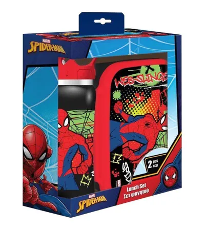 DIAKAKIS Kutija za užinu + inox boca set SPIDERMAN 508397
