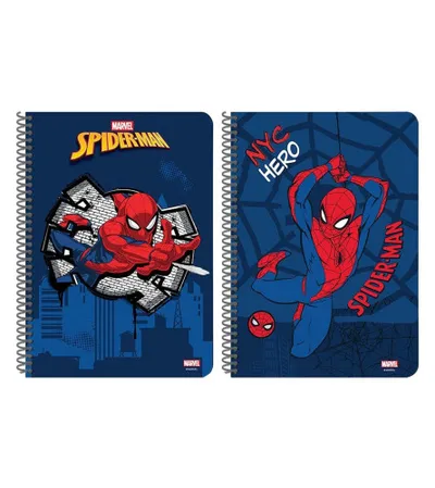 DIAKAKIS Sveska sa spiralom 17x25cm SPIDERMAN 60L 508766