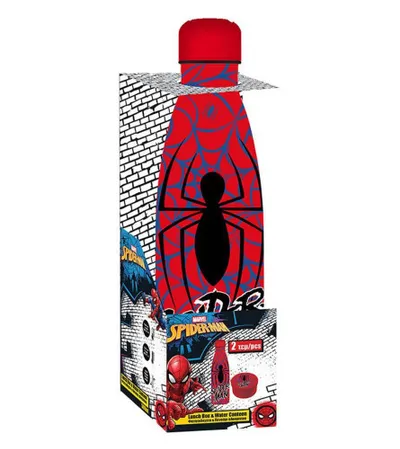 DIAKAKIS Kutija za užinu + inox boca set SPIDERMAN 508792