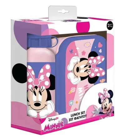 DIAKAKIS Kutija za užinu + aluminijska boca set MINNIE 564931
