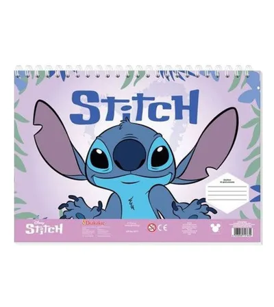 DIAKAKIS Blok za crtanje LILO&STICH 23x33cm 40L + naljepnice + šablon 564982