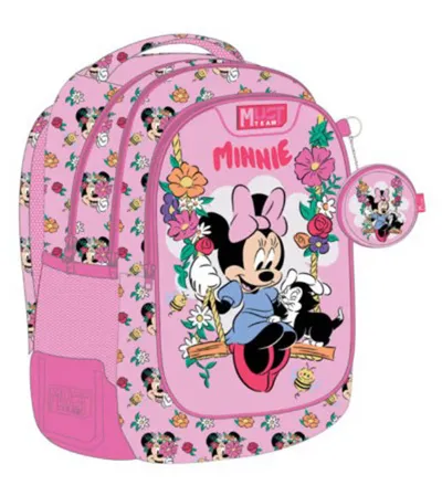 DIAKAKIS Ruksak Minnie Flowers 32x18x43cm s 3 pretinca 565792