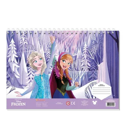 DIAKAKIS Blok za crtanje FROZEN 1 40L 23x33cm + naljepnice 565859