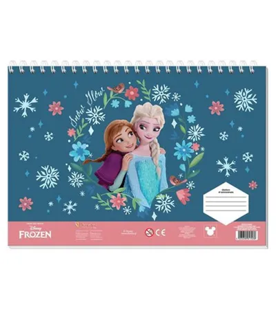 DIAKAKIS Blok za crtanje FROZEN 2 40L 23x33cm + naljepnice 565860