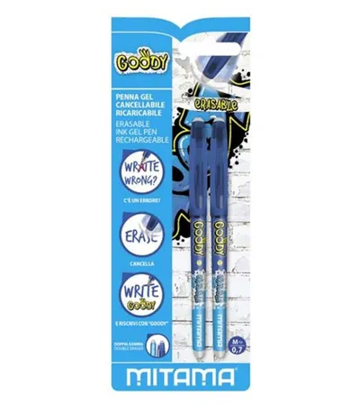 MITAMA Olovka hemijska brisiva GOODY 0,7mm 2/1 plava 62800