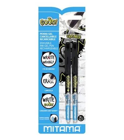 MITAMA Olovka hemijska brisiva GOODY 0,7mm 2/1 crna 62801