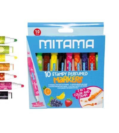 MITAMA Flomasteri mirisni sa pečatima 10/1 63962