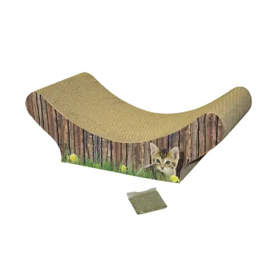 Nobby Wave kartonska grebalica za mačke 47x21x17 cm